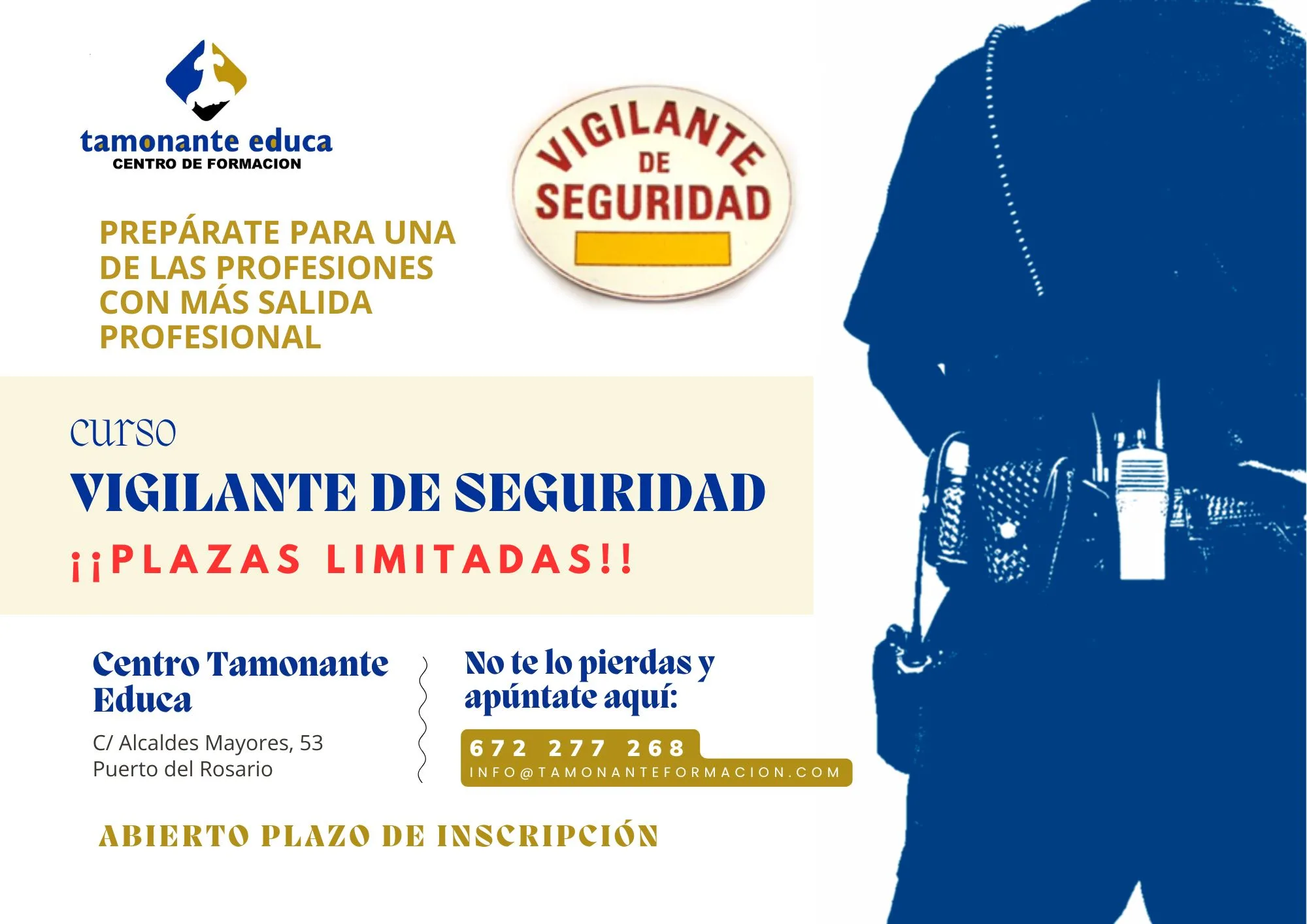 VIGILANTE DE SEGURIDAD 180 H